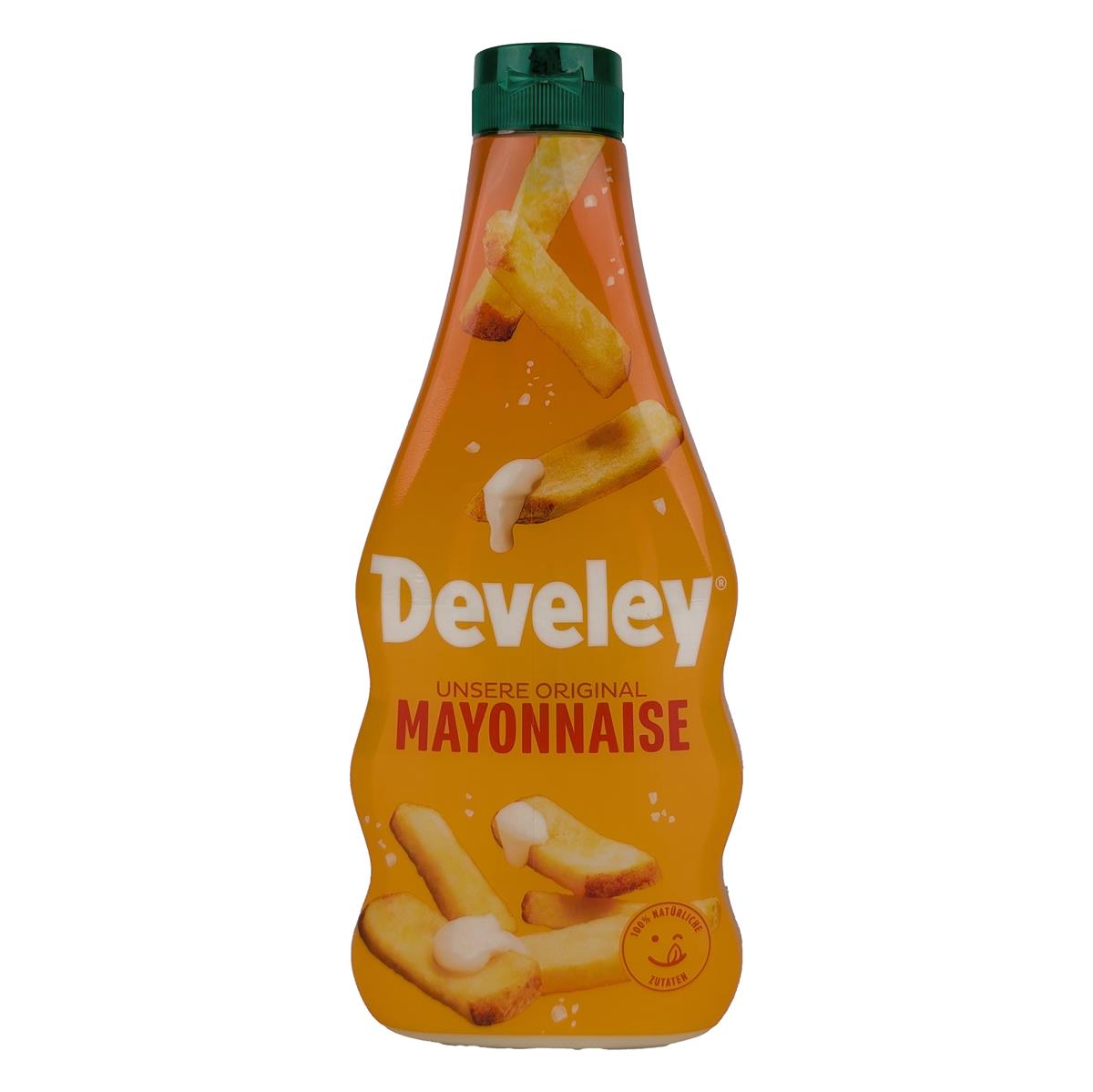 DEVELEY Original Mayonnaise klassisch  cremig mit 80 % Fett für Fritten Burger 500ml