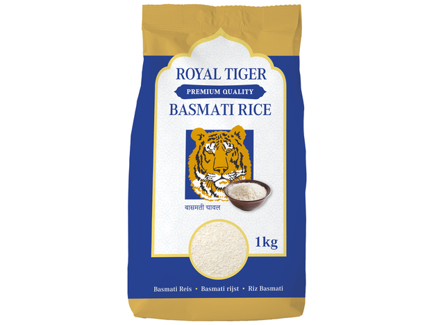 Royal Tiger Basmatireis, 1kg, Basmati-Reis, Langkornreis, Duftreis