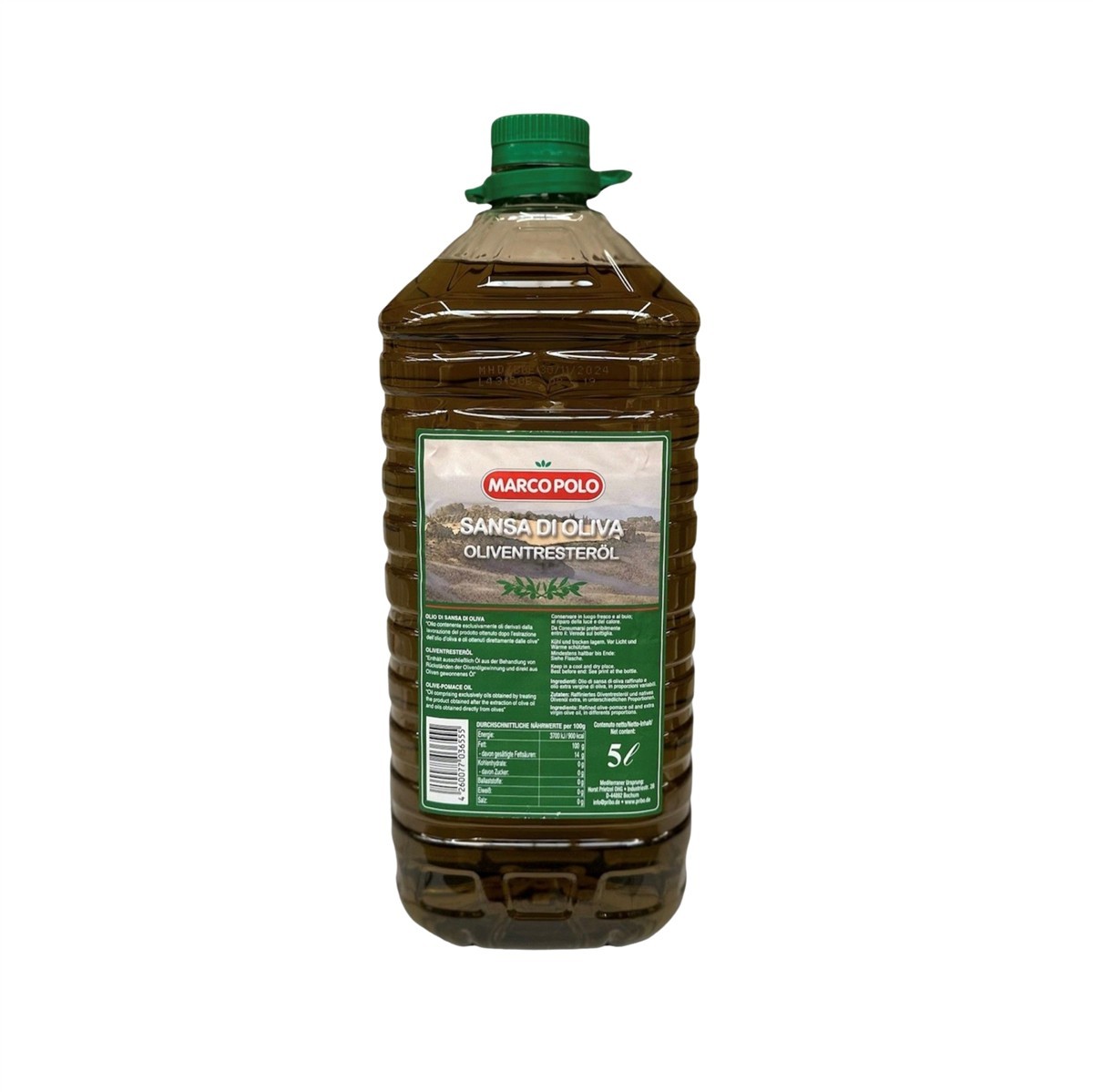 MARCO POLO Olio di Sansa di Oliva Oliventresteröl 1x 5 Liter aus Spanien