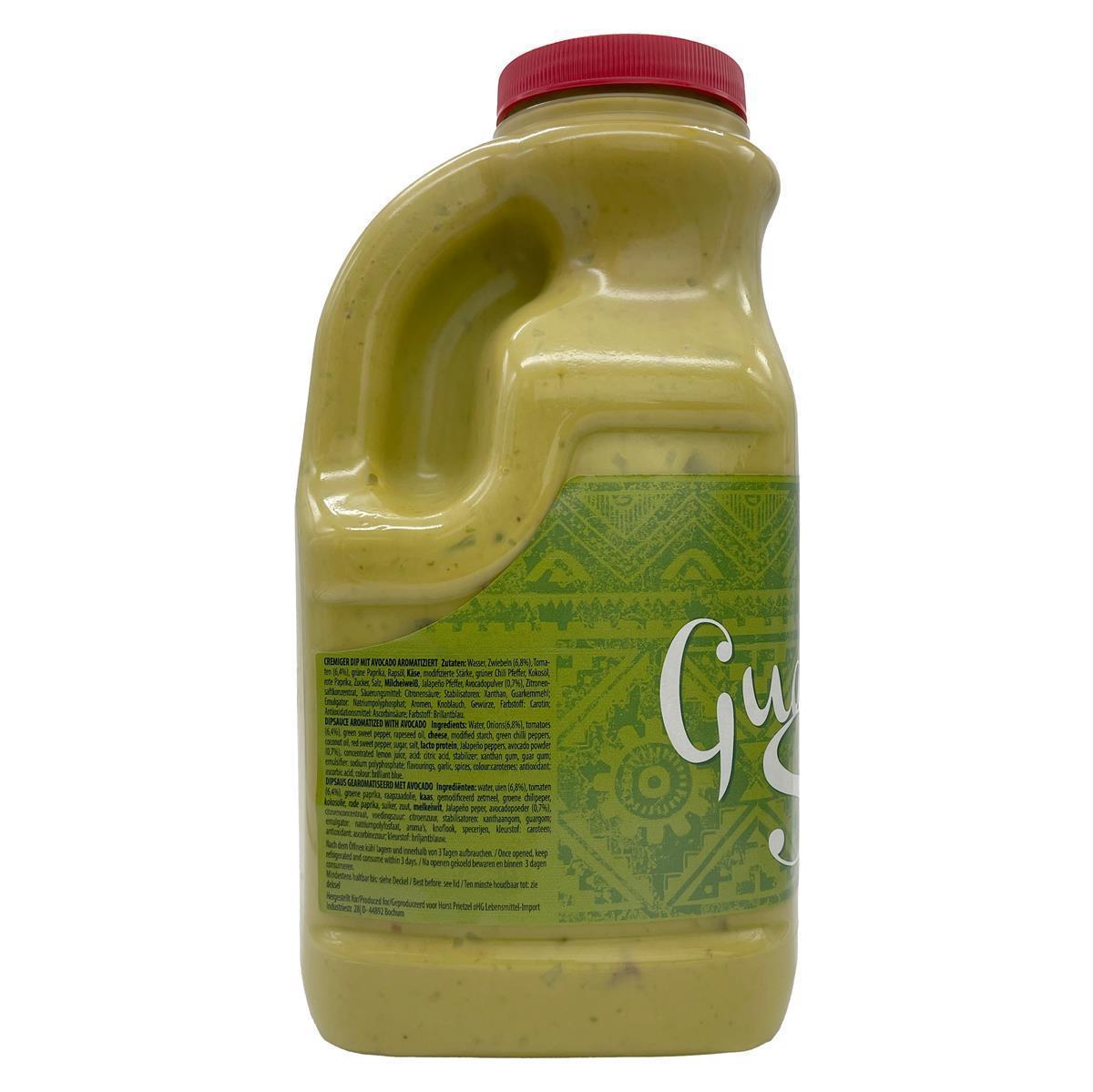 Guacamole-Soße guacamole-style-sauce Tex-Mex PRIBO 6x 2.4l Flasche