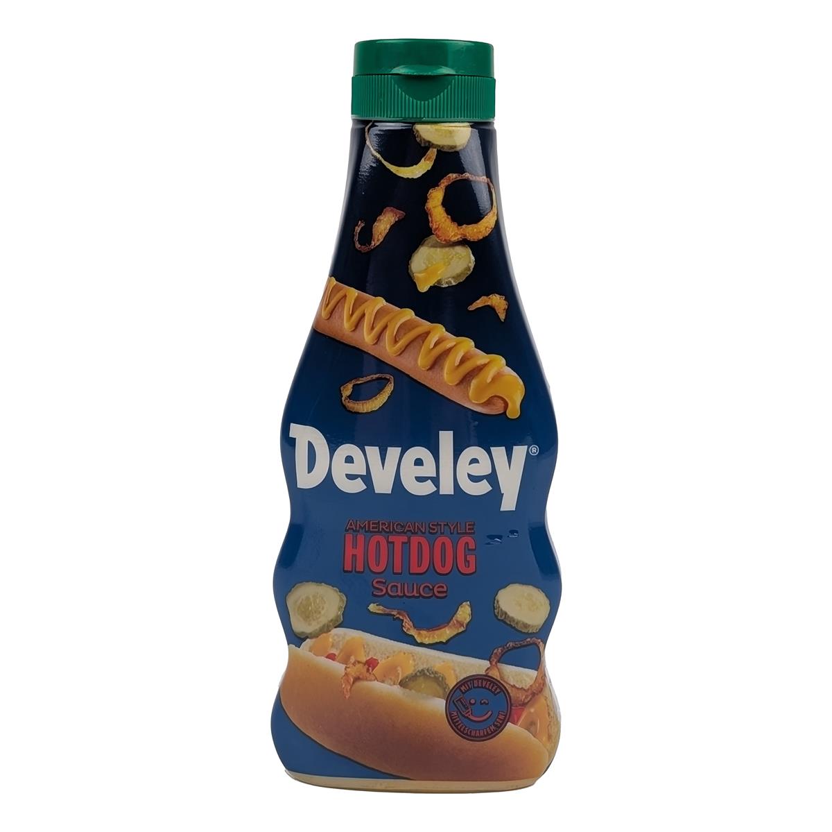 DEVELEY Hotdog Sauce American Style würzige Senfsauce vegan für Hot-Dogs Sandwiches 1x 250ml