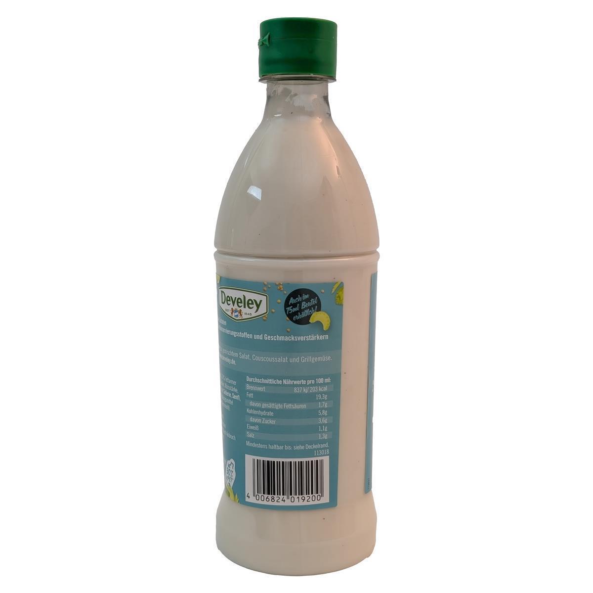DEVELEY Cremiges Joghurt Salat-Dressing vegetarisch glutenfrei für Blattsalat 500ml
