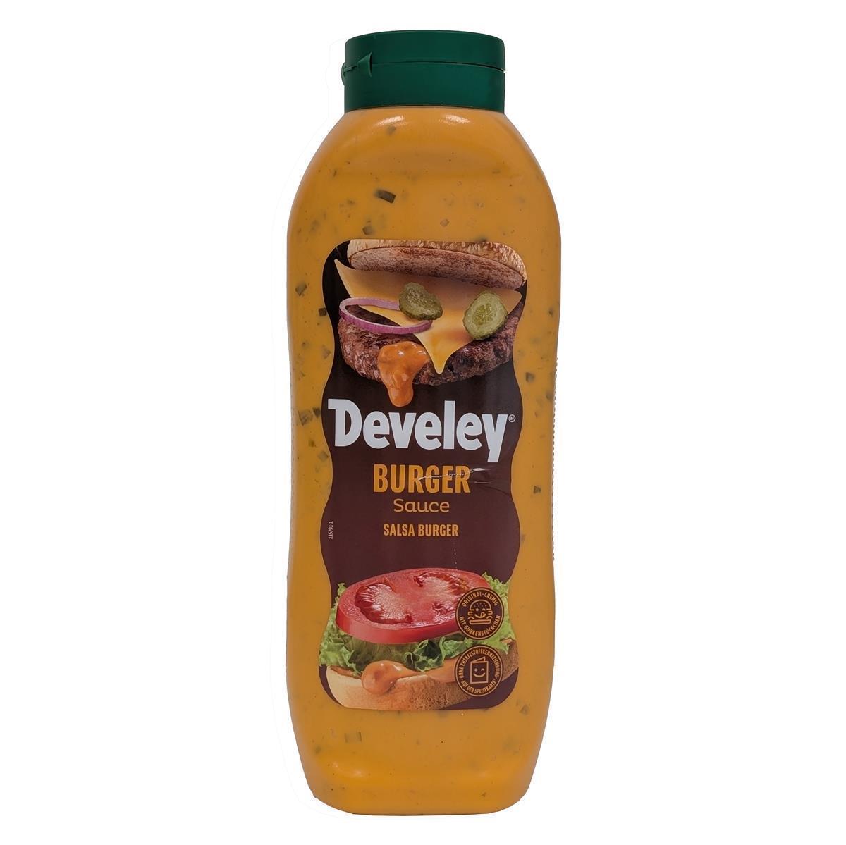 DEVELEY Hamburger-Sauce vegane Burger Soße ohne künstliche Zusatzstoffe 8x 875ml