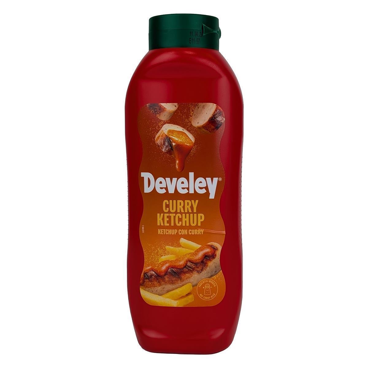 DEVELEY Curry-Ketchup mit 56 % Tomatenmark würzig abgestimmt 875ml