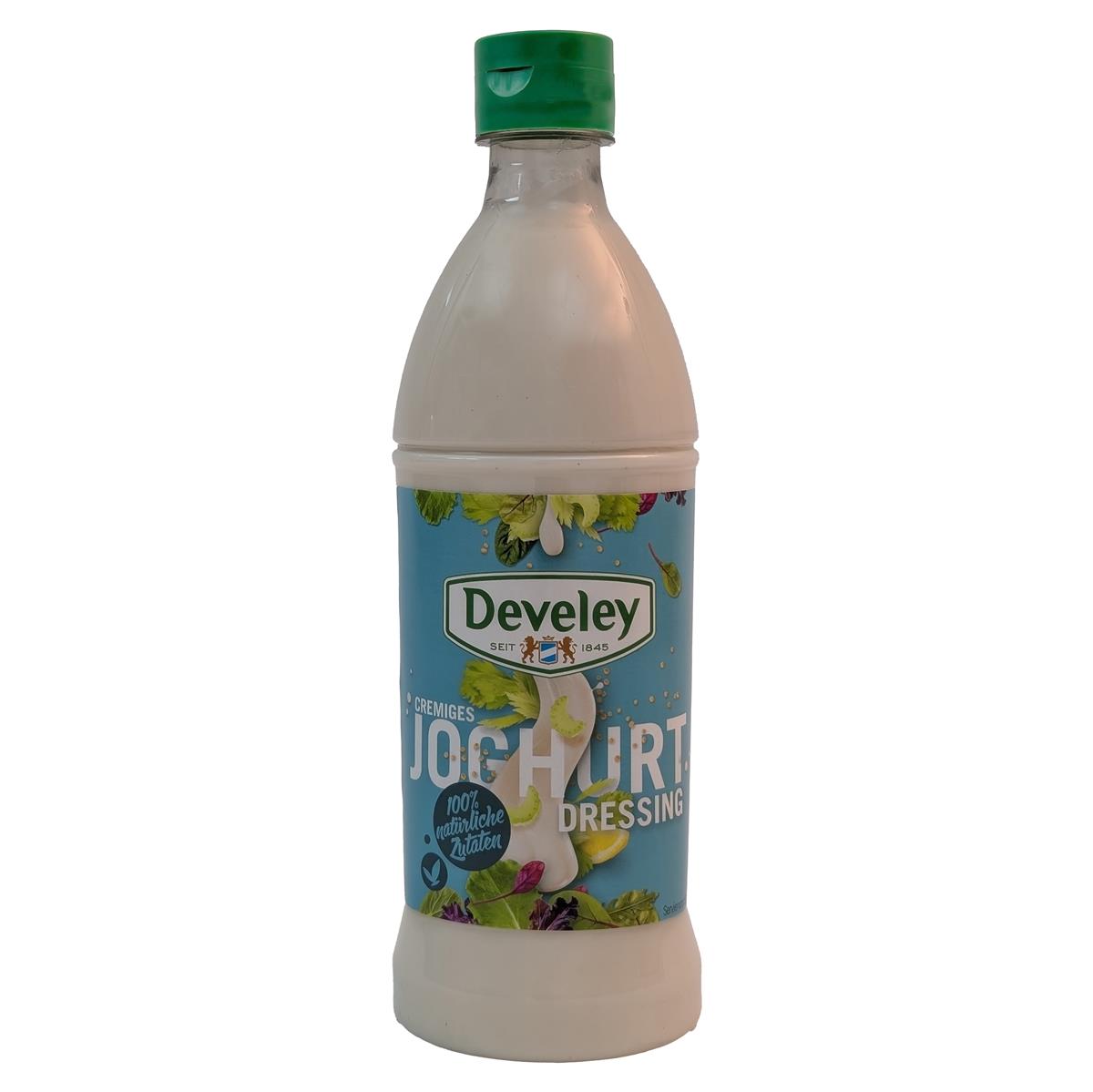 DEVELEY Cremiges Joghurt Salat-Dressing vegetarisch glutenfrei für Blattsalat 1x 500ml