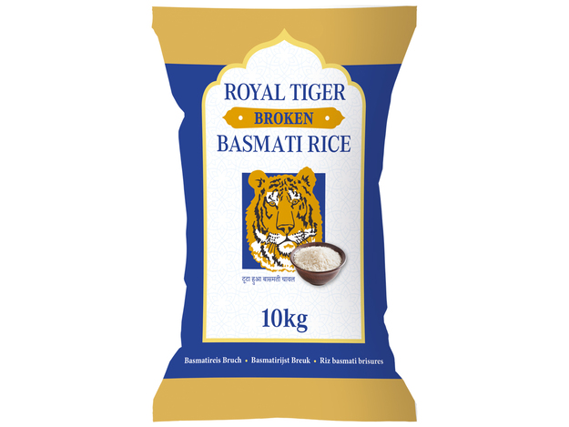 Royal Tiger Basmatireis Bruch, 10kg Beutel, gebrochener Basmati-Reis