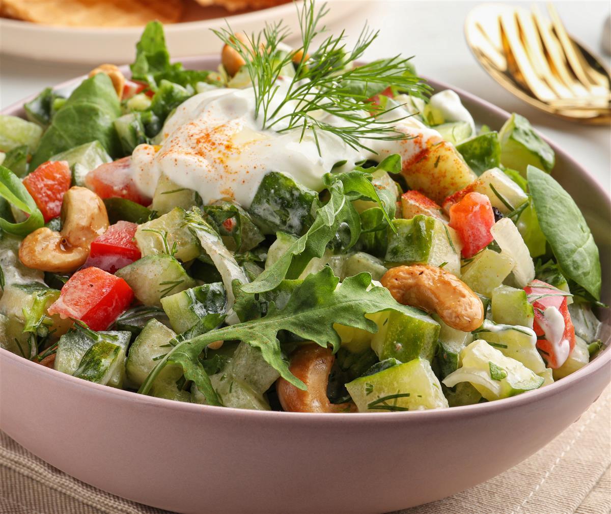 DEVELEY Cremiges Joghurt Salat-Dressing vegetarisch glutenfrei für Blattsalat 1x 500ml