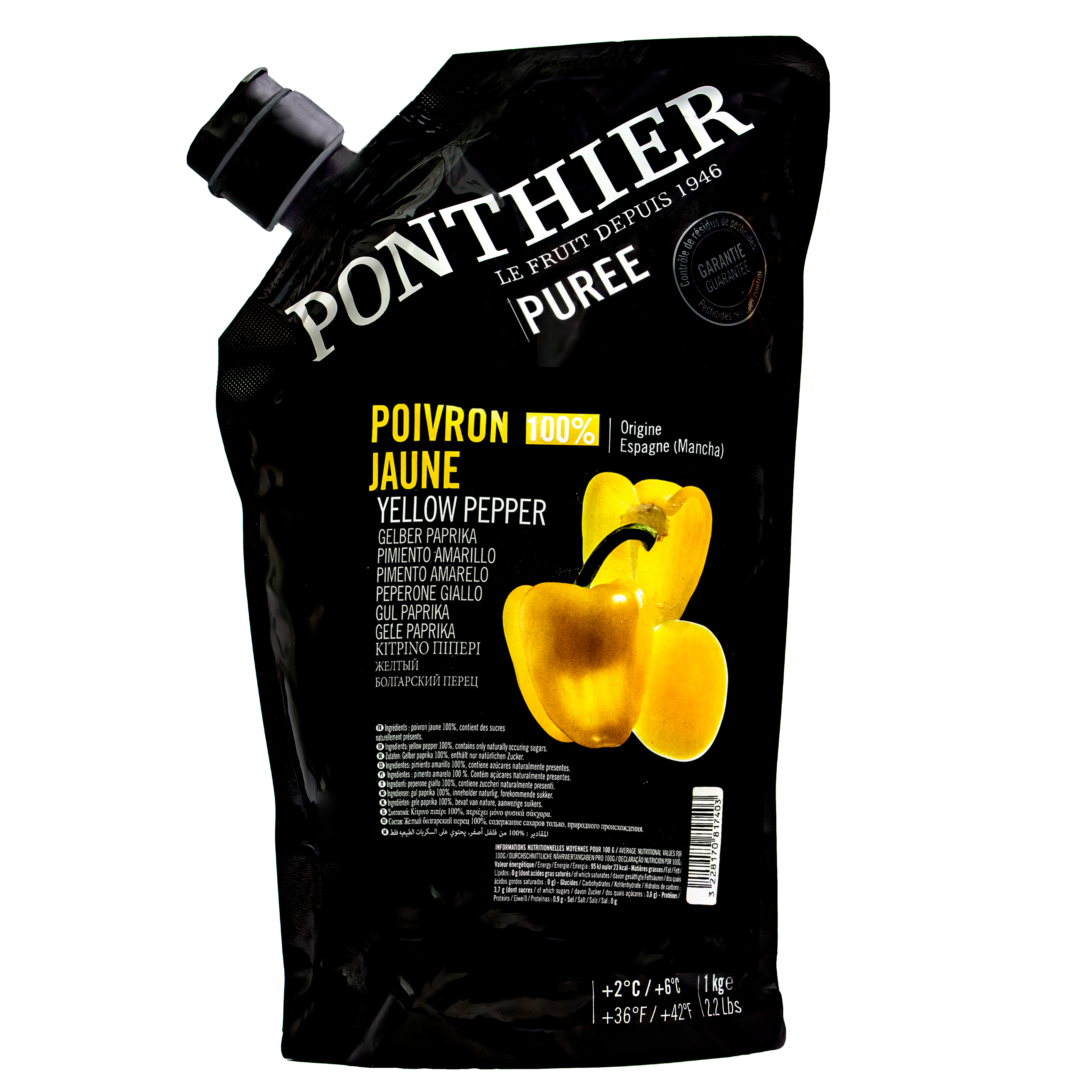 Ponthier PAPRIKA PÜREE GELB Gemüse-Püree 1KG