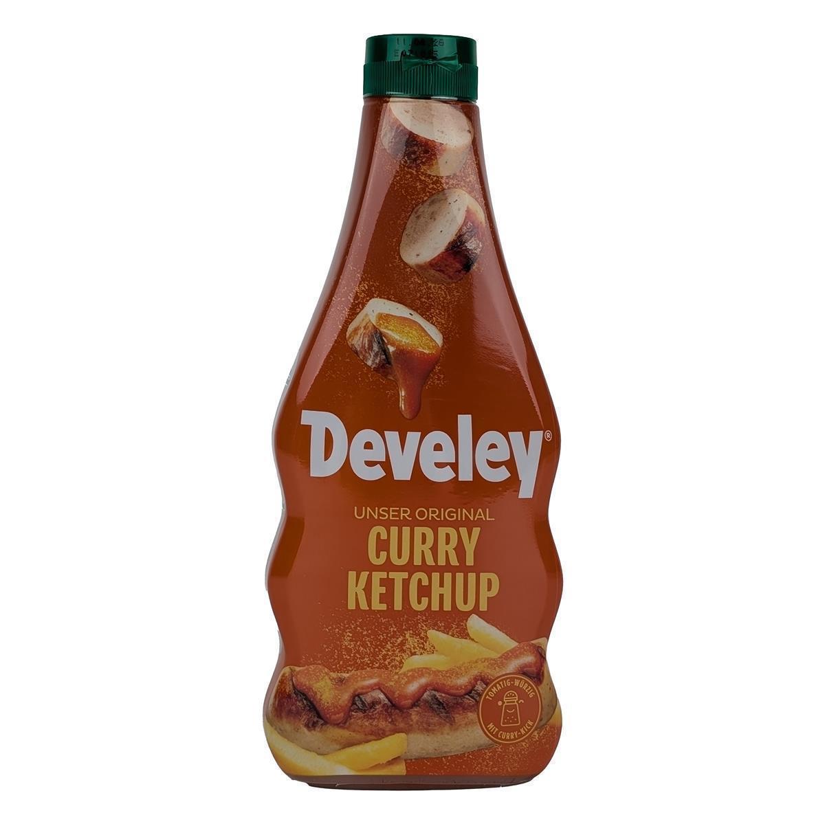 DEVELEY Original Curryketchup vegan mit 46%Tomatenmark würzig abgestimmt 8x 500ml
