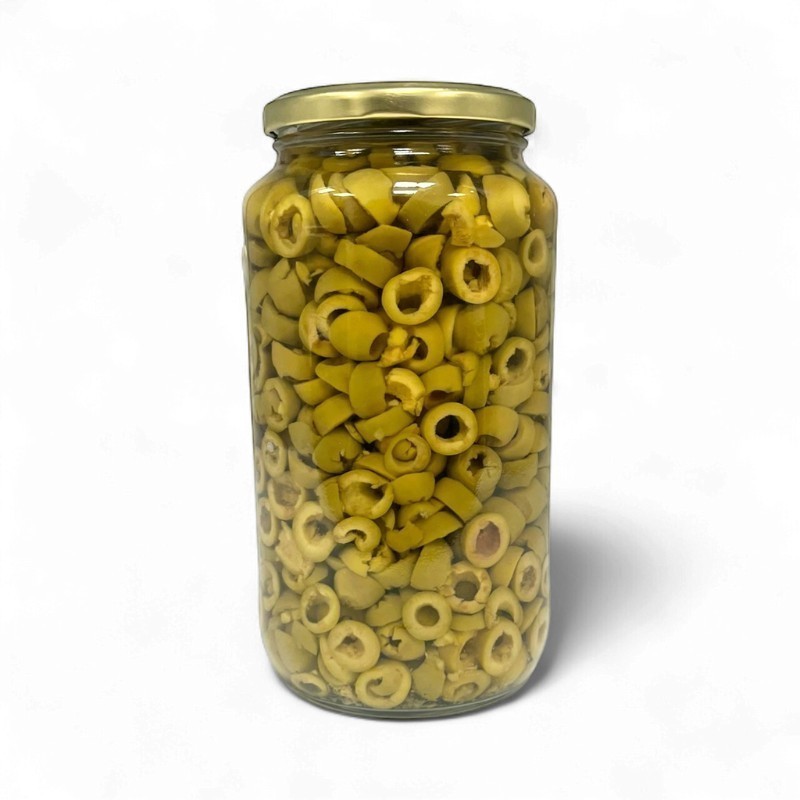 CANA Grüne Oliven in Scheiben 1x 450g im Glas mild, aromatisch aus Spanien